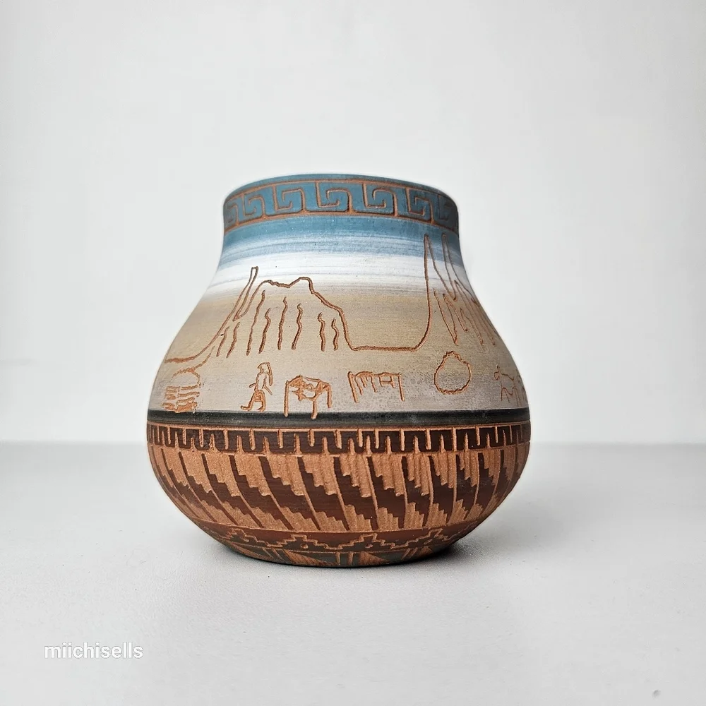 Native American Navajo Vase Handmade